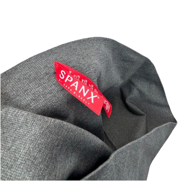 Spanx By Sara Blakely XL Athleisure Leggings Shapewear Charcoal Gray Cropped - Picture 6 of 7